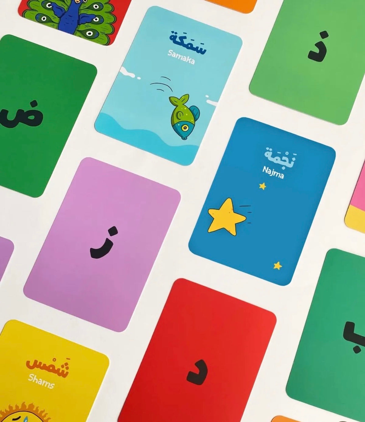 Adam & Mishmish Arabic Letters Cards - آدم ومشمش بطاقات الحروف | Arabic Alphabet Flashcards for Kids | Arabic Learning Cards